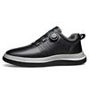 Fashion Swivel Lock Fashion Casual Genuine Leather Shoes for Men New Designer Running Sports Sneakers Male  Soft Sole Zapatillas Hombre