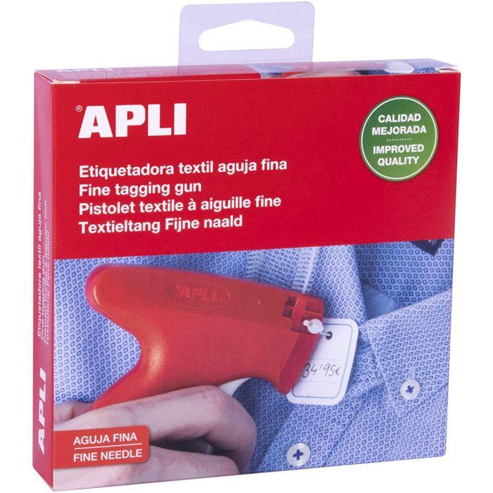 Pistolet textile - agipa - Modèle 101546 - Aiguille fine 1,5 mm - Rouge - Dimensions 102x27x122 mm