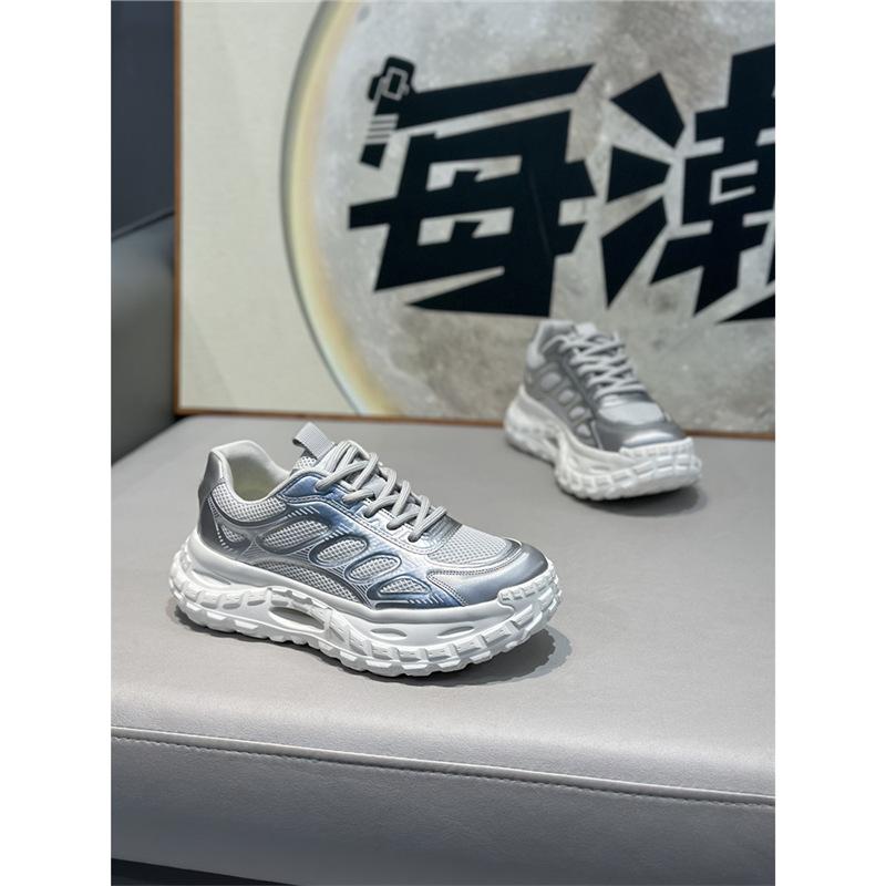 Spring New Low-top Mesh Breathable and Comfortable Casual Thick-soled Lace-up Dad Shoes Ec