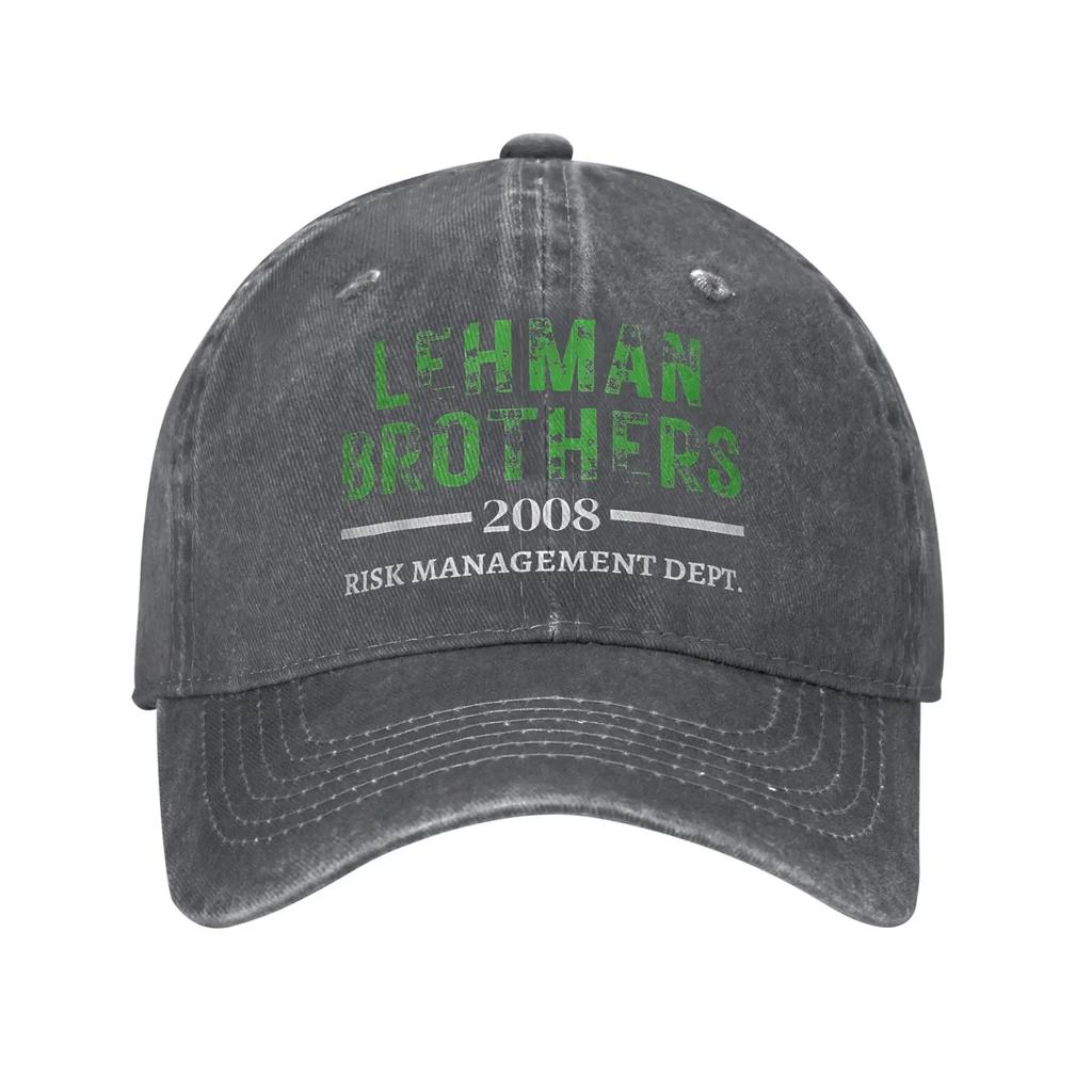 Lehman Brothers 2008 Risk Management Dept Casual Baseball Cap Trucker  Summer Sun-Proof Female Male y2k Funny Baseball Caps