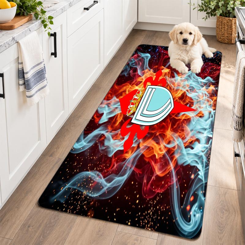 Flannel Kitchen Mat Celta Vigo FC Soft Area Rug Non Slip Floor Carpet Home Decoration
