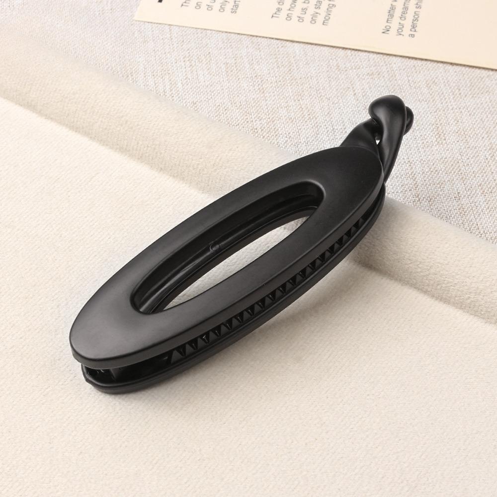 Leopard Print Banana Clip Oval Anti Slip Ponytail Clip Fashion Versatile Hair Clamp Headwear Hair Accessories Korean Headwear