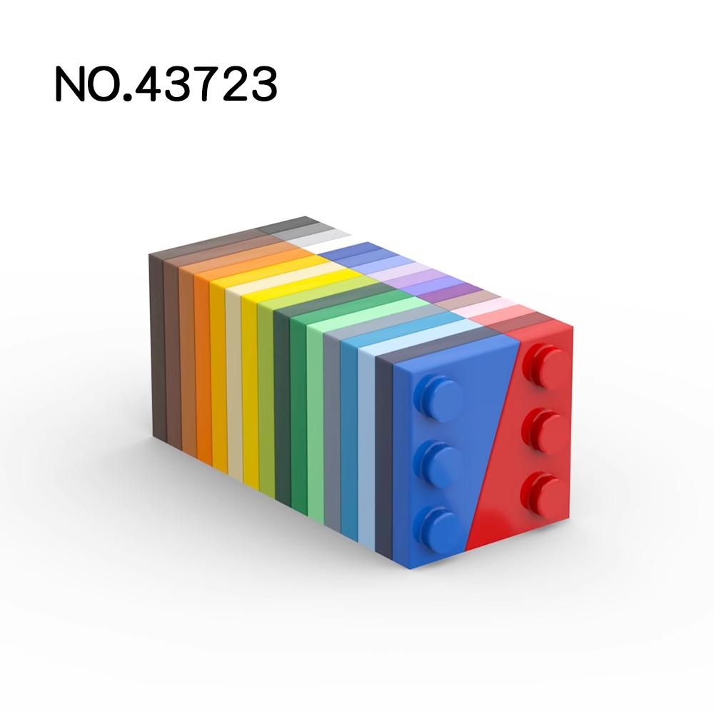 20pcs MOC Parts 43723 Wedge Plate 3 x 2 Left Compatible Bricks DIY Assmble Building Blocks Particle Kid Puzzle Brain Toy Gift