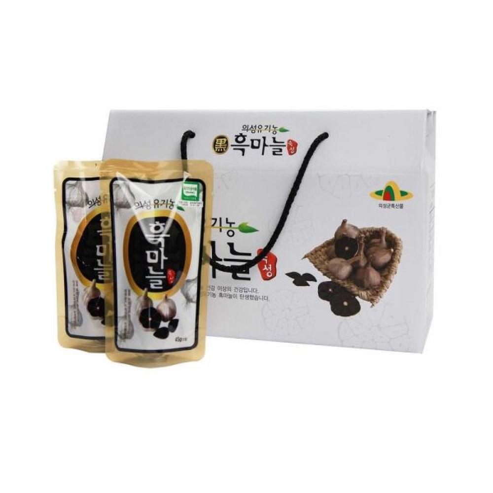 Uiseong Whole Black Garlic 2-Month Supply X Uiseong Black Garlic Juice Black Garlic Extract Black Garlic Concentrate Black | 20 pcs 45g