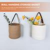 Cotton Rope Hanging Basket for Wall Storage Small Space Saver Organizer Ideal for Flowers Fruits Vegetables in Kitchen Bedroom