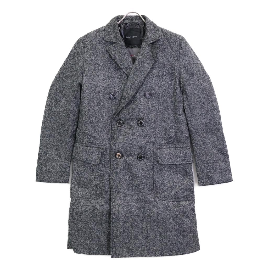 1piu1uguale3 [x Duvetica] MRC040 Gray Limonta Jaquard Nylon Chester Coat coat V grayUsed