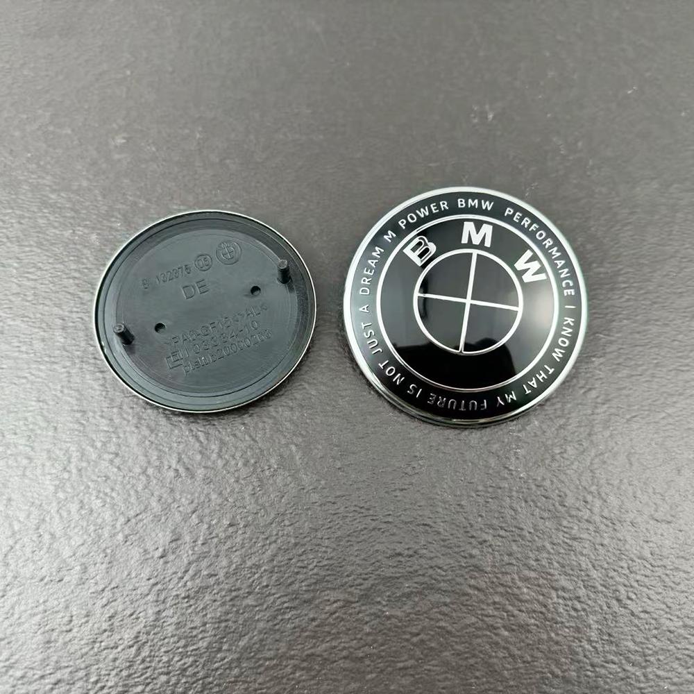 2pcs 82mm 74mm Car Front Hood Emblem Rear Boot Trunk Logo For BMW E30 E38 E39 E46 E60 E61 E90 X1 X3 X4 X5 X6 G20 E87 E60 E63 F01
