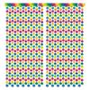 New 2m Smiley Face Rainbow Gradation Rain Curtain For Kids Birthday Party Decoration