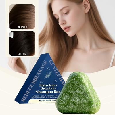 Platycladus Orientalis Leaf Nourishing Shampoo Soap Deeply Cleanses The Scalp, Improves Frizz, And Makes Hair Smooth. Hair Care Soap.