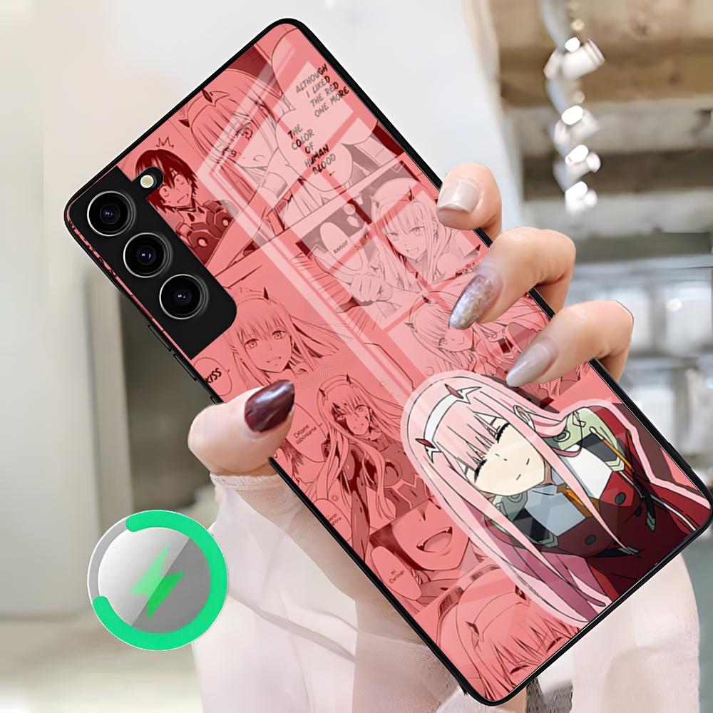 Zero Two Darling In The FranXX Anime Phone Case For Samsung S26 Ultra S25 Edge S23 S22 S21 S20 Ultra Plus S24 Fe A25 Magnetic Gl