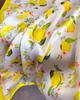 70cm Square Lemon Print Yellow Soft Satin Scarf Casual Elegant Thin Breathable Neck Women Windproof Head Wrap Hair Scarves 2025