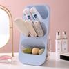 Multi-Layer Chopsticks & Spoon Holder: Dust-Proof, Three-Grid Storage for Kitchen & Cosmetics