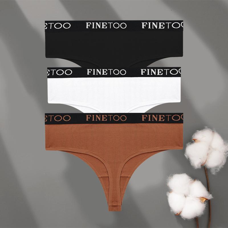 3pcs Plus Size Women Seamless Thongs Cotton High-Waist Comfort Underwear Sexy Elastic Wide Belt Panties Soft Breathable Lingerie
