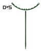 Plant Support Stakes Stackable Half Round Plant Stakes Easy Assembly Stake Trellis Plant Cages for Indoor Outdoor Tomato Monstera Hydrangea Climbing
