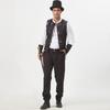 Men's Medieval Patchwork Vest Retro Waistcoat Halloween Costume
