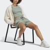 Adidas Logo Tag Mid-Rise Fitness Shorts Women Shorts Light-Green HZ1602