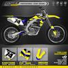 POWERZONE Custom  Motorcycle Stickers For SUZUKI RMZ450 2008-2017 RMZ 450cc Customized Graphic Number Protection Kit 01