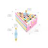 8 Piezas Caja de Regalo de Papel con Forma de Pastel Triangular Galletas Dulces Recuerdos para Baby Shower Golosinas Cajas de Empaque para Postres de Fiesta de Cumpleaños Infantil