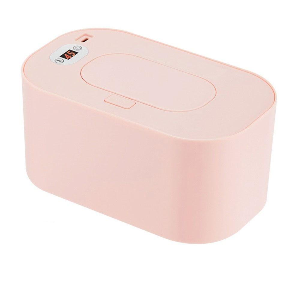 

3-Step Temperature Wet Towel Dispenser with Digital Display Napkin Heating Box Home рожевий