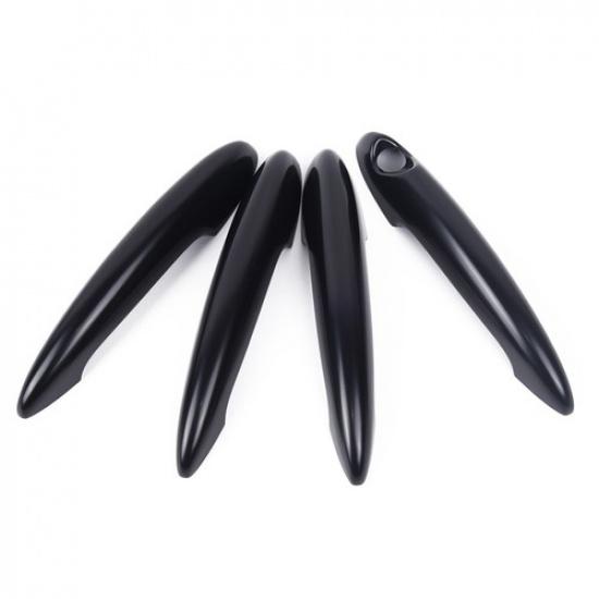 4Pcs Black Car Door Handle Cover Trim For R60 Countryman Cooper S 2011-16