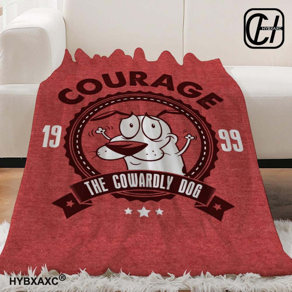 C-Courage The Cowardly Dog Printed Blanket Warm Soft and Comfortable Home Travel Blanket Sofa Bedding Cover Blanket Gift