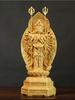 Feng Shui High 20cm Buddha Boxwood Thousand-Hand Guanyin Sculptur Home Decor