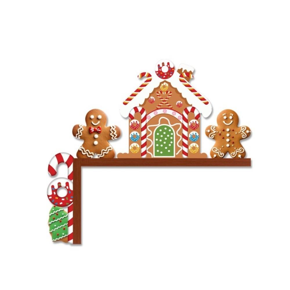 DIY Door Frame Decor Wooden Christmas Sticker NEW Christmas Decorative Corner Sign
