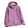 Sudaderas con capucha de forro polar de cachemira sólida para mujer, sudadera, chaqueta de otoño invierno, transpirable, para ocio, paseo, cálida, con capucha, cremallera, top, abrigo para dama