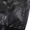 Leather Jacket Men's Slim Fit Korean Version of Spring and Autumn Youth Spring Fashion Coat Leather Jacket PU Leather Men's Clothing