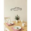Vintage Handmade Metal Sports Car Wall Sculpture Home Bar Garage Decor Gift