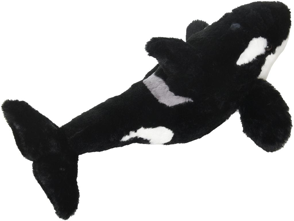 Wild Republic Killer Whale Plush Toy, Soft Sea Creature, Gift, Cuddlekins, W23 X D37 X H16cm, 22456