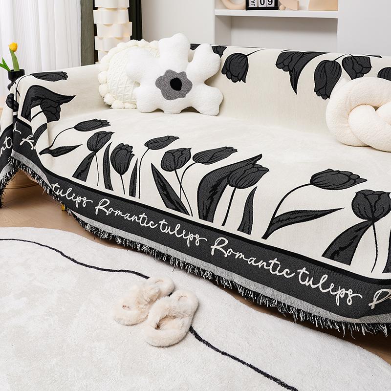 Sofa Cover Cloth Four Seasons Universal Chenille Sofa Towel Full Covered Cloth Anti-Cat Scratch Sofa Cushion Sofa Cover