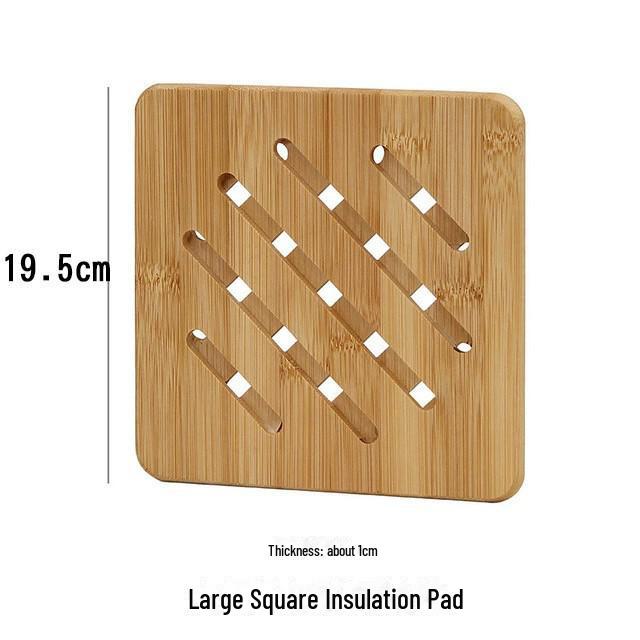 Covorașe izolate antiderapante din bambus: Suporturi pahare rotunde și groase din lemn, pentru masă, hotel și uz casnic.