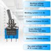 20Pcs Set Mini 6A 125V MTS-1 1P 3 Contacting 3 Position Power Toggle Switch