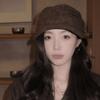 Japanese Retro Equestrian Hat Suede Duck Tongue Beret Women'S Casual Versatile Spring And Autumn Octagonal Hat Shows Small Face