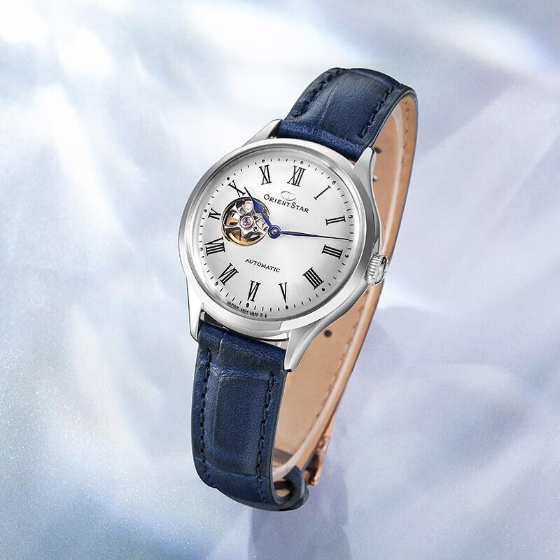 Reloj Automático Mecánico para Mujer Estilo Oriental Japonés-Coreano Pequeño Dorado, Reloj Regalo Obra Maestra Doble León RE-ND0005S00B