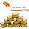10pcs Non Slip Wire Number Tubes Clear Markings PVC Wire Markers  For Computers