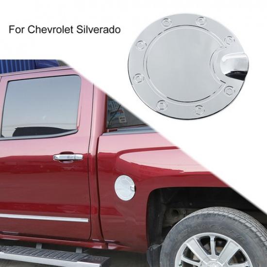 Chrome Fuel Filler Tank Gas Cap Cover Trim for Chevy Silverado GMC Sierra 14-18