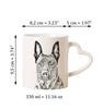 Dutch Shepherd Dog, Dutch Herder - cup with a dog, adorable cup with a heart-shaped handle, universal gift from the Art-Dog brand