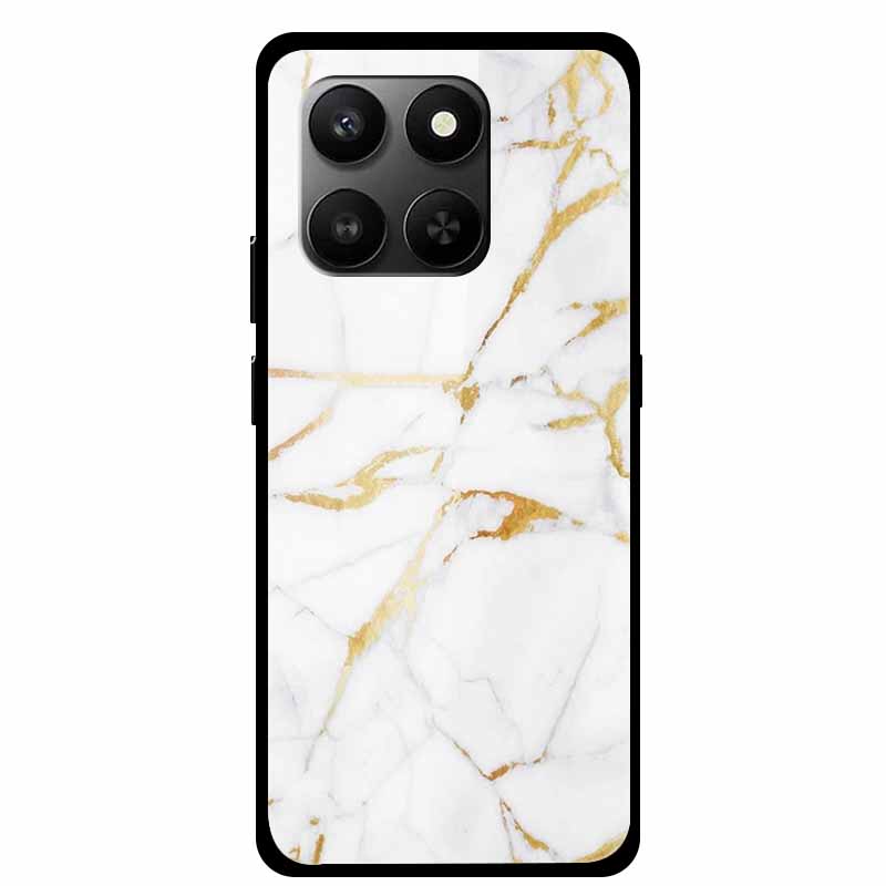 Glass Back Cover For Honor 200 Pro 5G Case Marble Hard Tempered Glass Case For Honor play 10T 400 Smart 5G Case 6.77" Shell Para