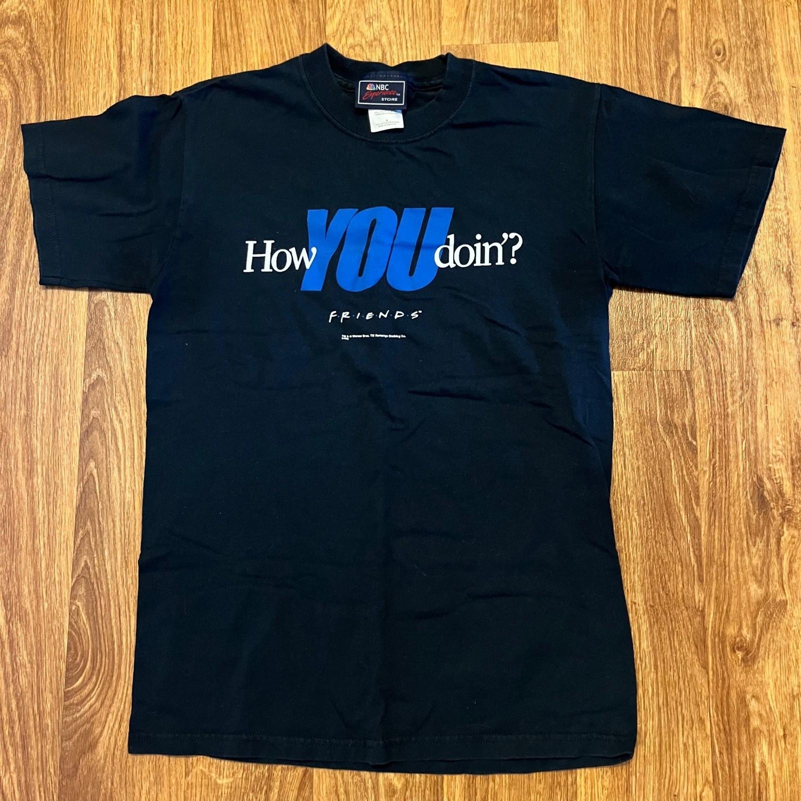 Vintage Friends Shirt Men Small NBC Experience Store How You Doin? XL