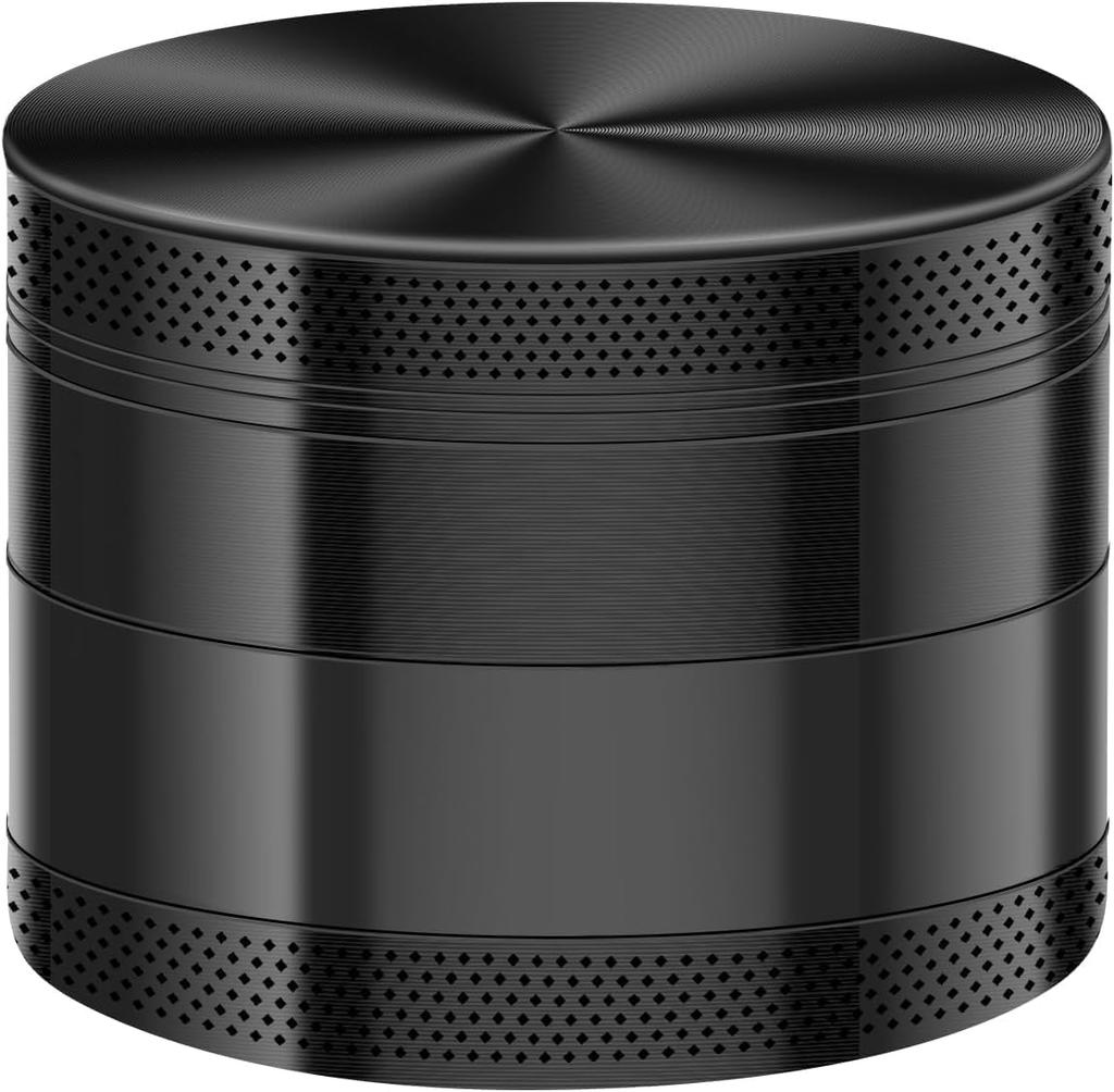 40mm 4-layer Metal Herbal Spice Grinder Made of Aluminum-zinc Alloy with Scraper Kitchen Utensil Smooth Portable Grinding Tool