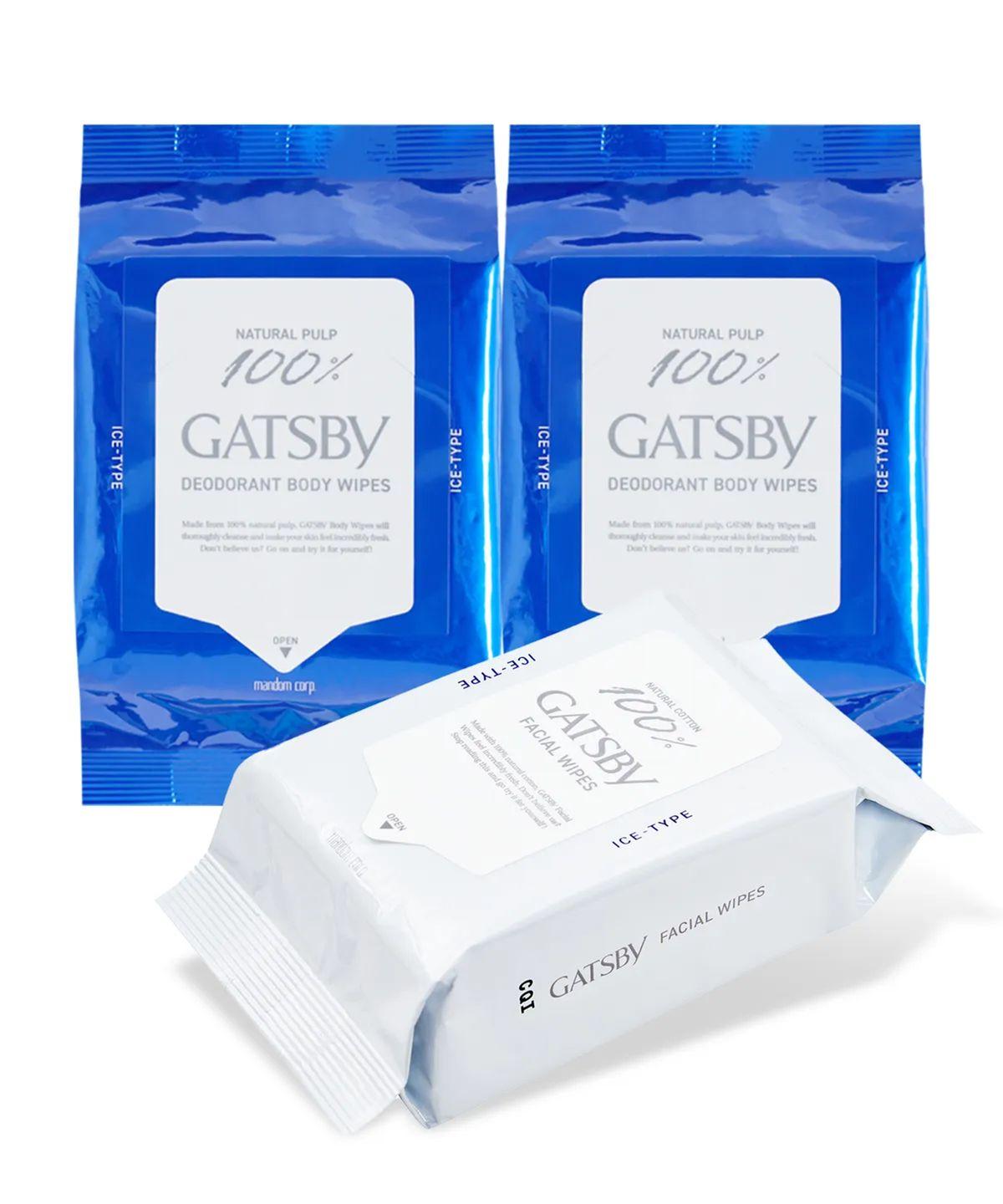 Deodorant Body Paper Ice Citrus 30 Sheets x 2 Packs + Facial Paper Ice 42 Sheets