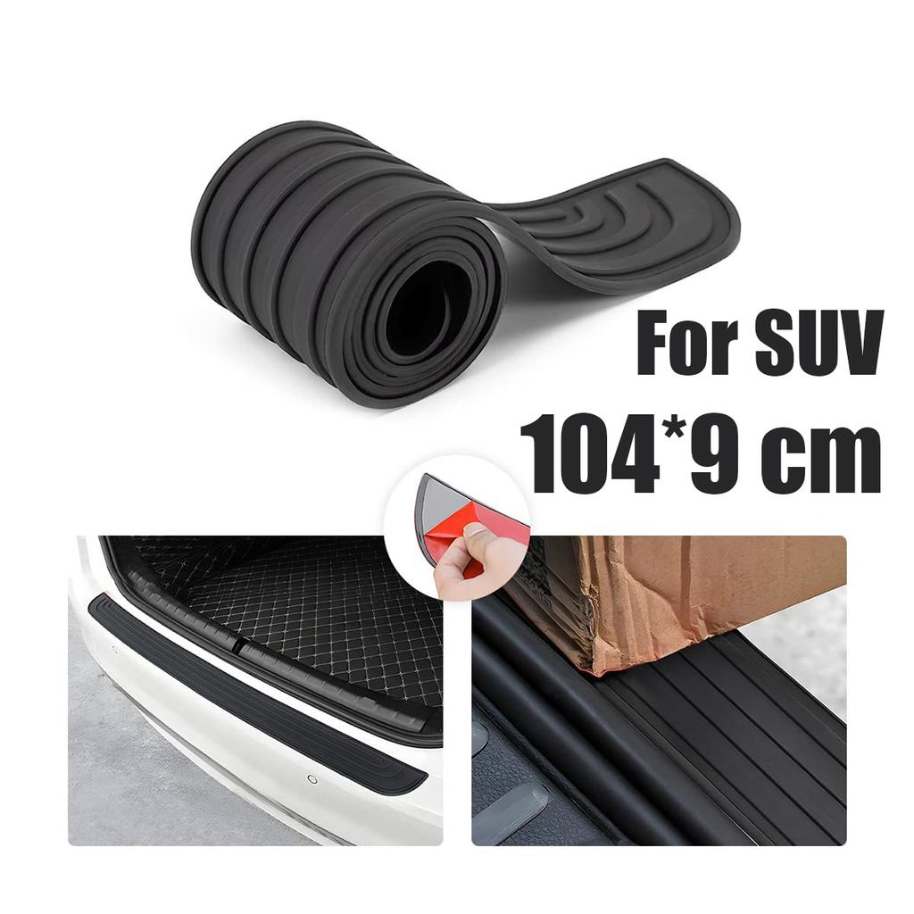 Universal Car Trunk Door Sill Plate Protector Anti-Scratch Rubber Rear Bumper Guard Anti-Collision Protector Strip