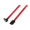 Aisens SATA III Data Cable 6G Data Angled with Anchors - 0.5m for SATA I - II - III SSD Hard Drive - Red Color-A130-0156