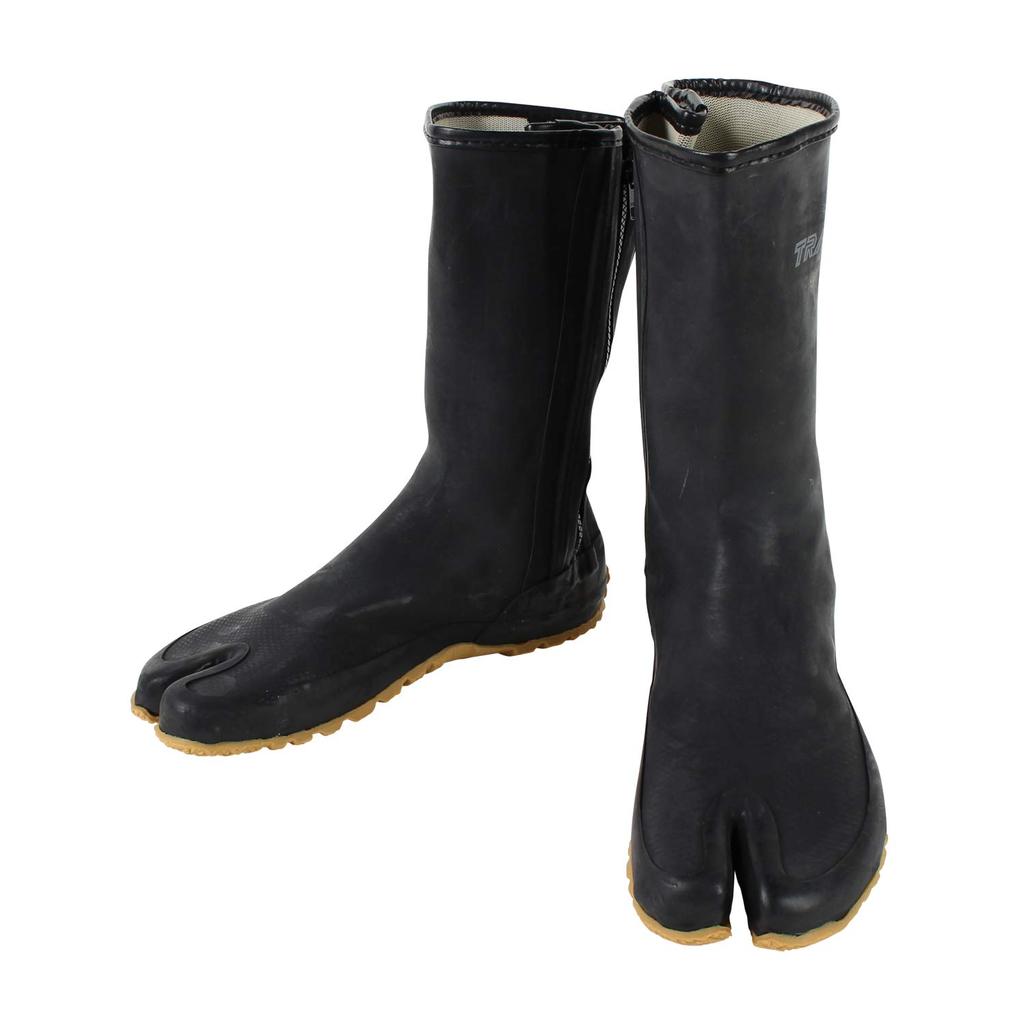 Marukatsu Tractor Shoes with Crotch, Rubber Tabi Socks, Waterproof Work Boots, Size: Large (25.0cm-25.5cm)