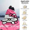 1pc. Hello Kitty Glasses Pink Heart Home Office Outdoor Blanket Gift for All Seasonsz041716