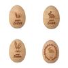Empty Wooden Easter Eggs,Fillable Easter Eggs for Easter Hunt Basket Stuffers Fillers Classroom Prize Supplies Decors