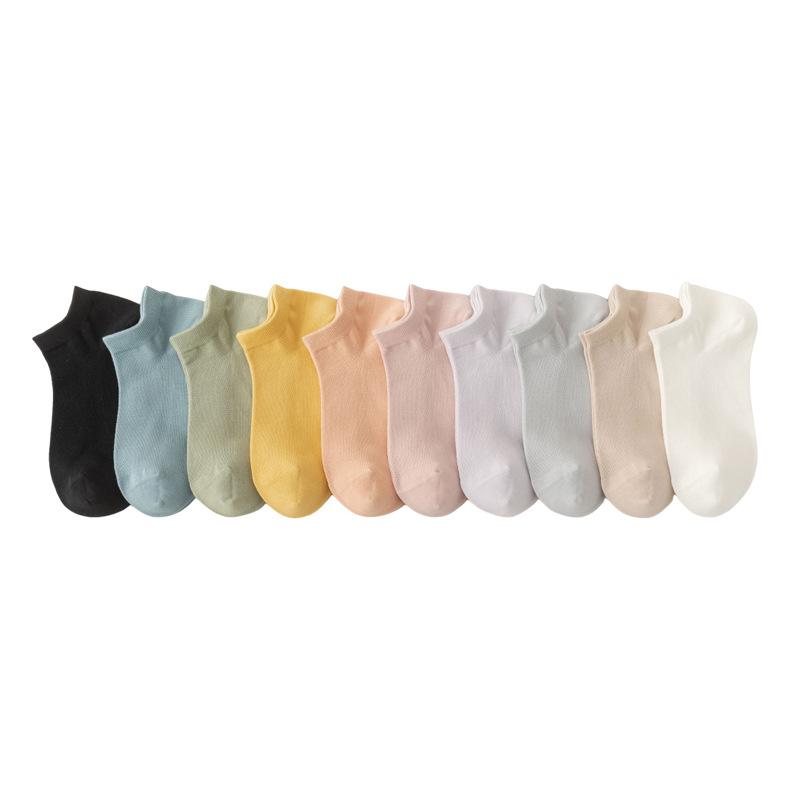 5 Paar Damen Sommer Reine Baumwolle Schweißabsorbierend Atmungsaktiv Mesh Nahtlos Unsichtbare Deodorant Socken