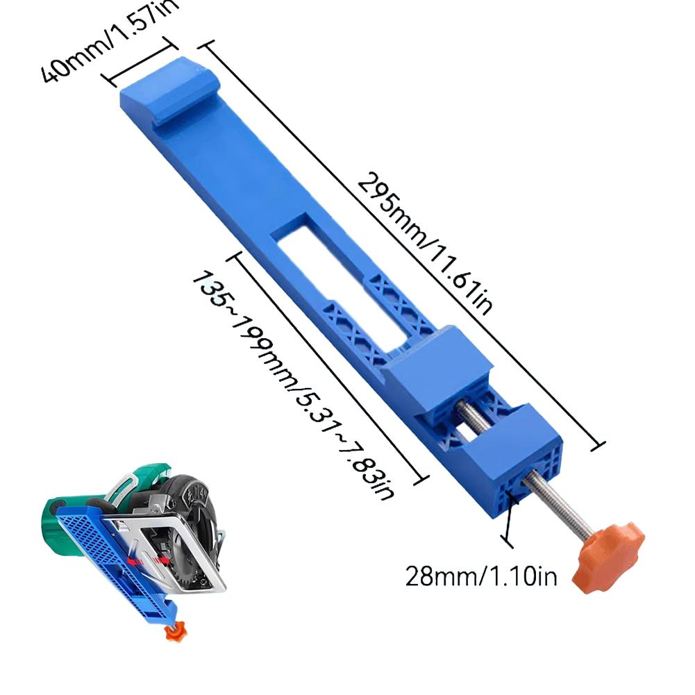 Adjustable Cutting Machine Base Guide Rail Circular Saw Milling Positioning Clamps Lock The Cutter Base Machine Base Rail Tools